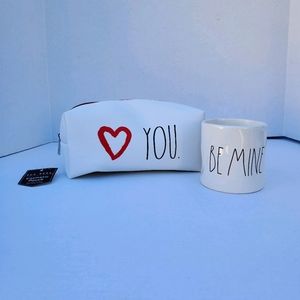 RAE DUNN cosmetic pouch & candle